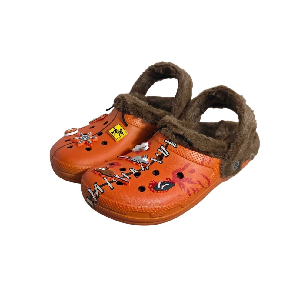 Crocs South Park Kenny Classic Lined Clogs Men's Size 11 Orange 211499-90H NWT